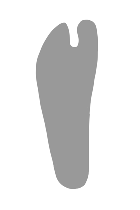 足袋の底布のイメージ図